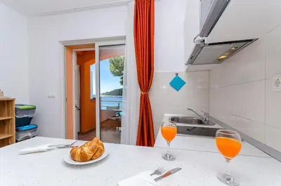 Kuhinja ili čajna kuhinja u objektu Apartments Juka