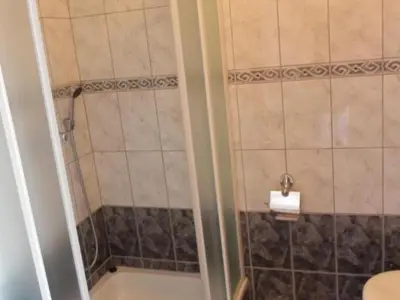 Kupaonica u objektu Apartments Trogrli - Studio with Balcony and Sea View