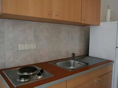 Kuhinja ili čajna kuhinja u objektu Apartments Trogrli - Two-Bedroom Apartment with Balcony and Sea View