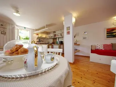 Kuhinja ili čajna kuhinja u objektu Blissful Bay Apartments Vrboska - One Bedroom Apartment with Terrace