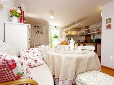 Kuhinja ili čajna kuhinja u objektu Blissful Bay Apartments Vrboska - One Bedroom Apartment with Terrace