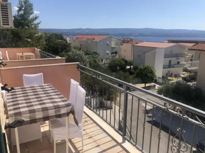 Balkon ili terasa u objektu Apartmani Villa Borzic - One Bedroom Apartment with Terarce and Sea View