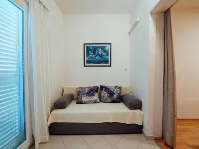 Krevet ili kreveti u jedinici u objektu Apartments Pezo - Studio Apartment Tina 5