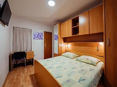 Krevet ili kreveti u jedinici u objektu Apartments Pezo - Studio Apartment Tina 5