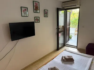 TV i/ili zabavni centar u objektu Apartments with beautifull view Peace and quiet