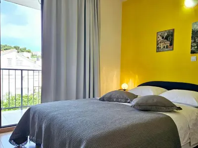 Krevet ili kreveti u jedinici u objektu Apartments Casablanca