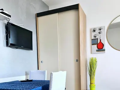 TV i/ili zabavni centar u objektu Apartments Casablanca