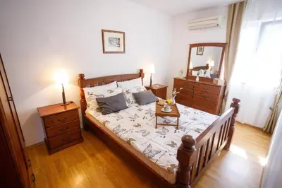 Krevet ili kreveti u jedinici u objektu Family friendly house with a swimming pool Milna, Brac - 24609