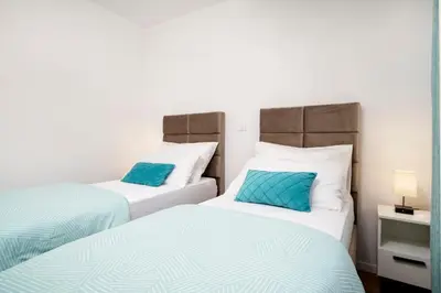 Krevet ili kreveti u jedinici u objektu Penthouse Nika