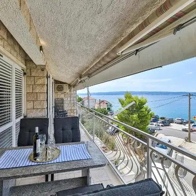 Awesome Apartment In Stobrec With House Sea View