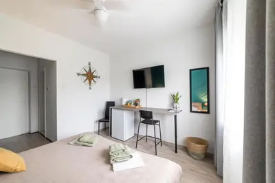 Krevet ili kreveti u jedinici u objektu Rooms with WiFi Baska Voda - Makarska - 23700