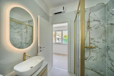 Kupaonica u objektu Relax penthouse private jacuzzi Split area