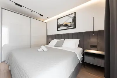 Krevet ili kreveti u jedinici u objektu Luxury Apartment Luka