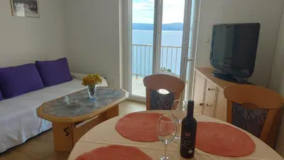 TV i/ili zabavni centar u objektu Apartments Miro - Front Row Sea View