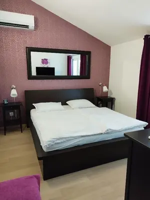Krevet ili kreveti u jedinici u objektu Ferienwohnung am Sandstrand