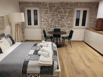 Krevet ili kreveti u jedinici u objektu Old town Bol apartments