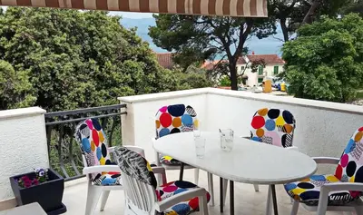 Balkon ili terasa u objektu Apartment with sea view terrace