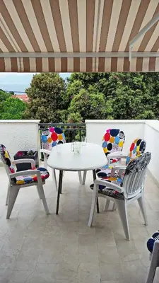 Balkon ili terasa u objektu Apartment with sea view terrace