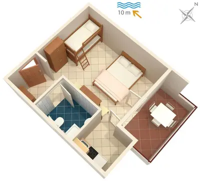 Tlocrt objekta Studio Pokrivenik 5231e
