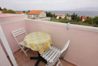 Balkon ili terasa u objektu Apartments by the sea Splitska, Brac - 5664