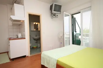 Krevet ili kreveti u jedinici u objektu Studio Brela 6907b