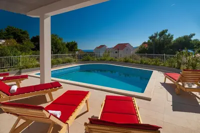 Tlocrt objekta Seaside luxury villa with a swimming pool Medici, Omis - 6071