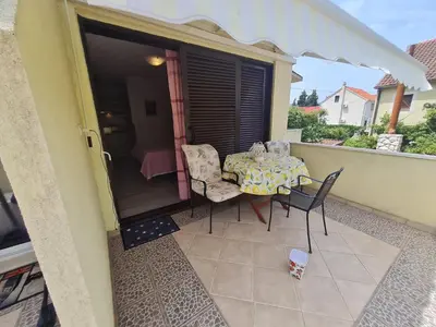 Balkon ili terasa u objektu Studio apartment in Stari grad