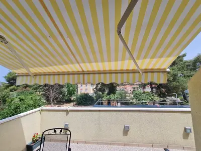 Balkon ili terasa u objektu Studio apartment in Stari grad
