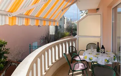 Balkon ili terasa u objektu Beautiful Apartment In Makarska With Wifi