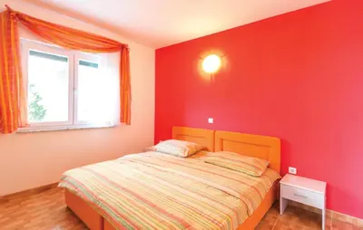 Krevet ili kreveti u jedinici u objektu Awesome Apartment In Makarska With House Sea View