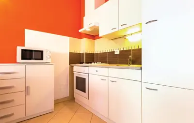 Kuhinja ili čajna kuhinja u objektu Nice Apartment In Makarska With House Sea View