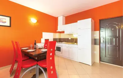 Kuhinja ili čajna kuhinja u objektu Nice Apartment In Makarska With House Sea View