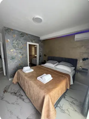 Krevet ili kreveti u jedinici u objektu Villa Luna di Mare
