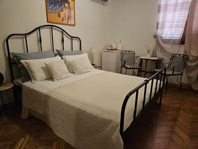 Krevet ili kreveti u jedinici u objektu Room with swimming pool Gorana