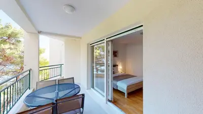 Balkon ili terasa u objektu Apartments Andrea - Beachfront & Sea-view Terrace
