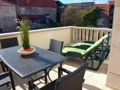 Balkon ili terasa u objektu Apartments by the sea Postira, Brac - 24897