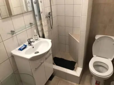 Kupaonica u objektu Apartmani Villa Borzic - One Bedroom Apartment with Terarce