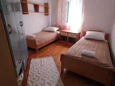 Krevet ili kreveti u jedinici u objektu Three Bedroom Apartment with Terrace and Sea View
