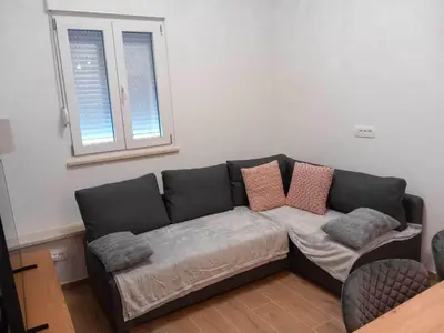 Krevet ili kreveti u jedinici u objektu Two Bedroom Apartment with Terrace A1 ST