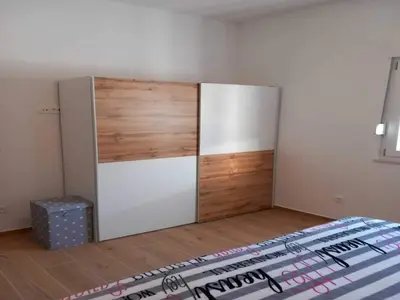 Krevet ili kreveti u jedinici u objektu Two Bedroom Apartment with Terrace A1 ST