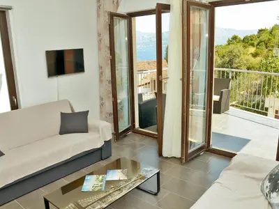 Balkon ili terasa u objektu Apartment Molo Lozna-5 by Interhome