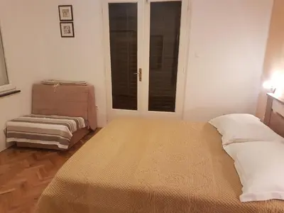 Krevet ili kreveti u jedinici u objektu Apartments by the sea Jelsa, Hvar - 196