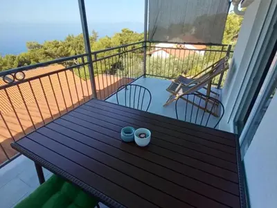 Balkon ili terasa u objektu Superior One Bedroom Apartment with Balcony and Sea View