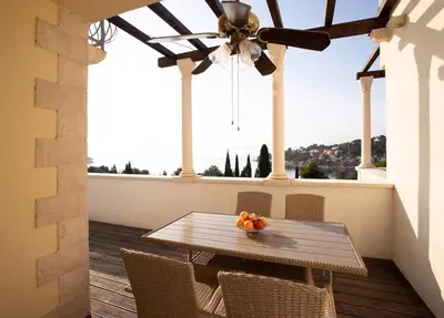 Tlocrt objekta Meerblick Apartment mit großer Sonnenterrasse für 6 Personen