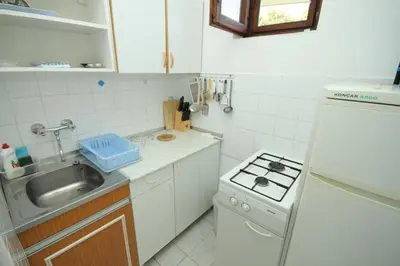 Kuhinja ili čajna kuhinja u objektu Apartments by the sea Cove Zarace - Gdinj, Hvar - 4597