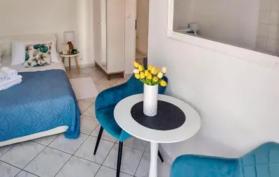 Krevet ili kreveti u jedinici u objektu Awesome Apartment In Hvar With Swimming Pool