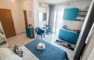 Krevet ili kreveti u jedinici u objektu Awesome Apartment In Hvar With Swimming Pool