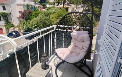 Balkon ili terasa u objektu 1 Bedroom Amazing Apartment In Hvar