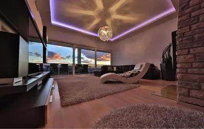 TV i/ili zabavni centar u objektu Gorgeous Home In Podstrana