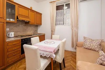 Kuhinja ili čajna kuhinja u objektu Magic apartments with shared terrace